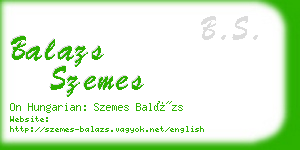 balazs szemes business card